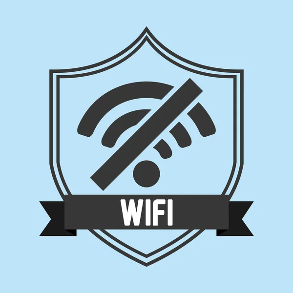 Wifi-tilkopling – stockvektor