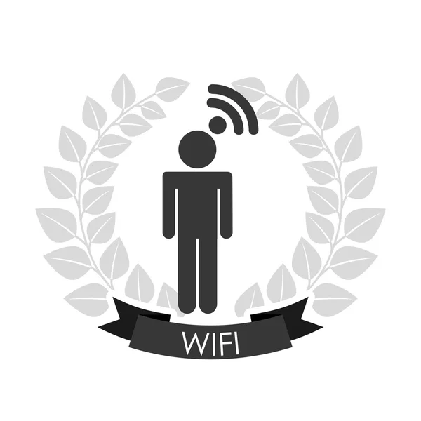 Wi-Fi bağlantısı — Stok Vektör