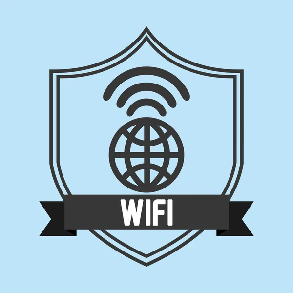 Wi-Fi bağlantısı — Stok Vektör