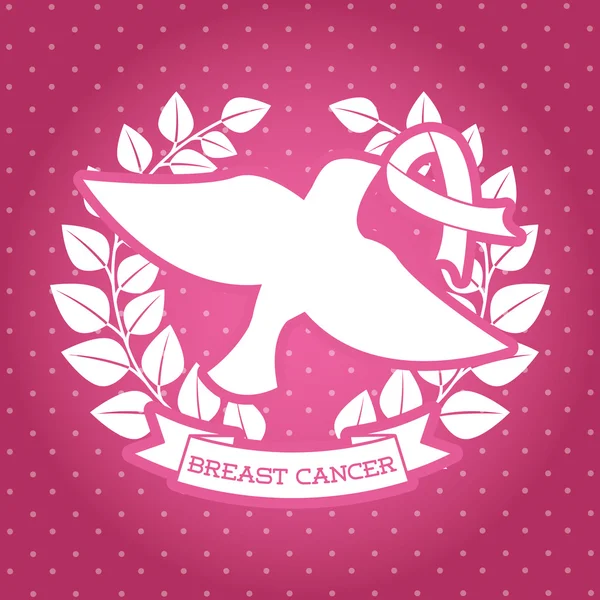 Breast cancer design — Stock Vector