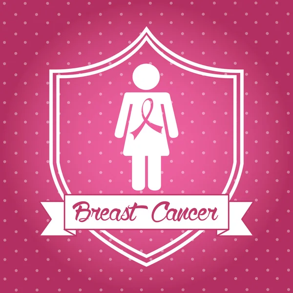 Breast cancer design — Stock vektor