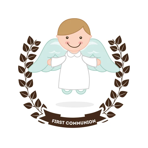 First communion, christian concept — Stock Vector