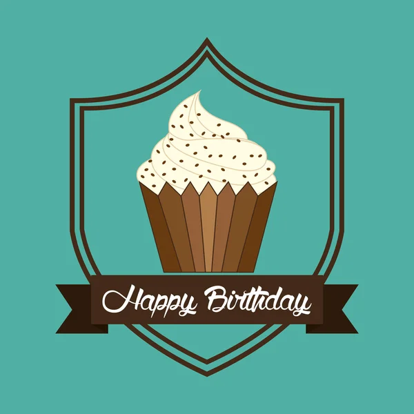 Happy birthday card design — Stock Vector