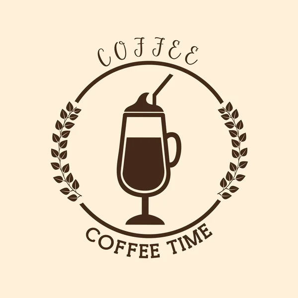 Kahve Saati — Stok Vektör