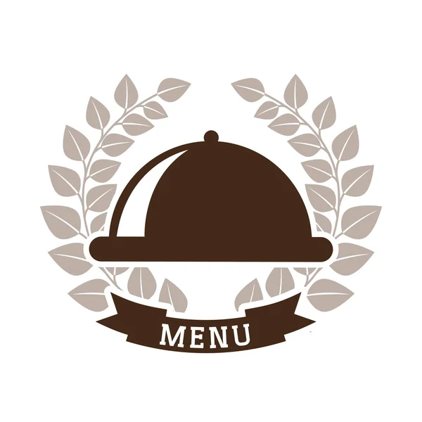 Restaurant met menu — Stockvector