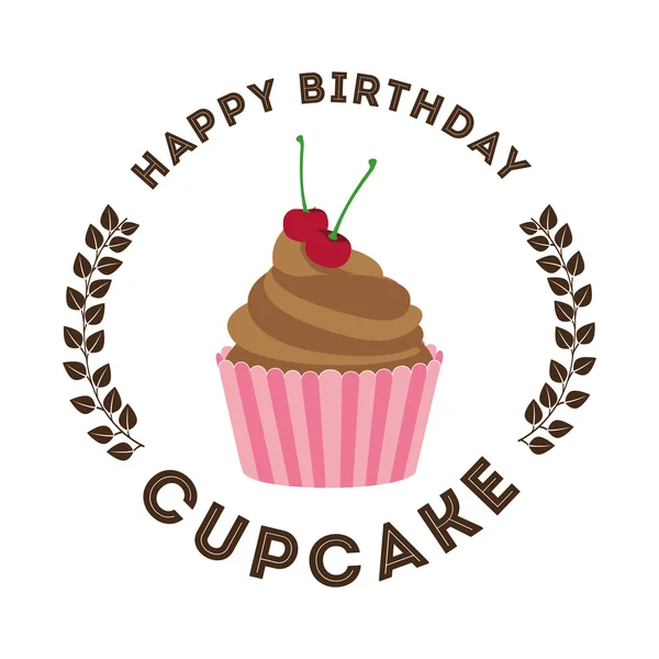 Happy birthday card design — Stockový vektor