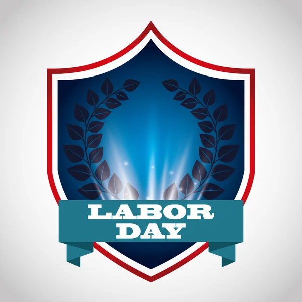 Labor day, holiday design — Stock Vector