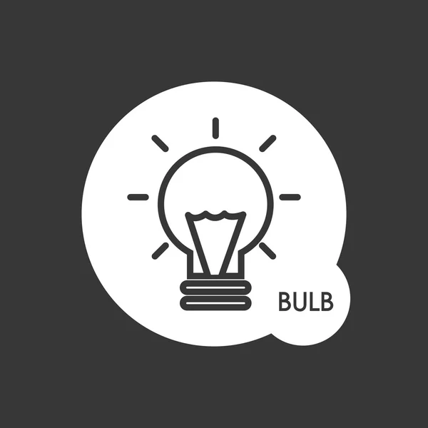 Bulb icon — Stock Vector