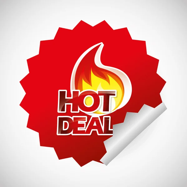 Hot deal, progettazione di vendita — Vettoriale Stock