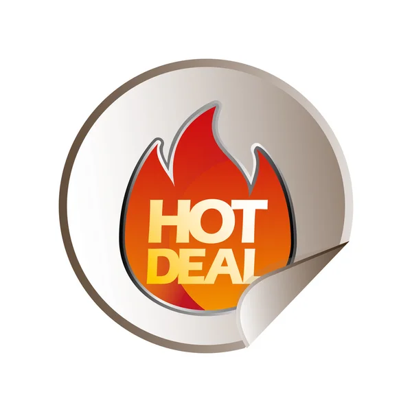 Hot deal, design de venda — Vetor de Stock