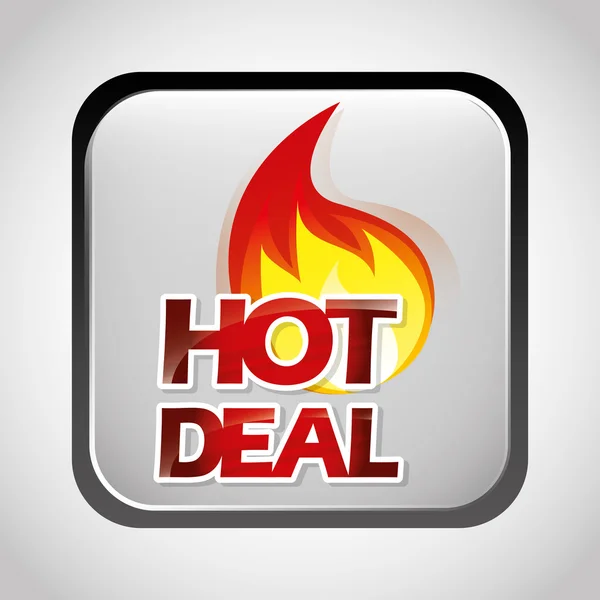 Hot deal, design de venda — Vetor de Stock