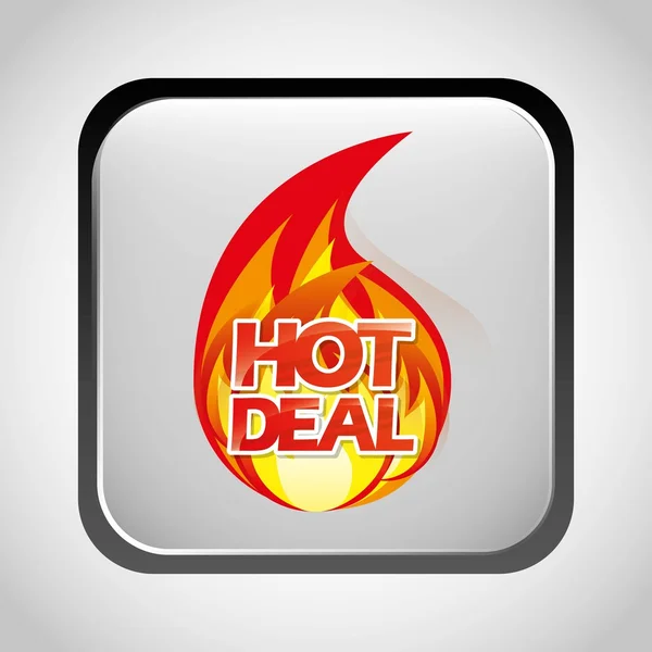 Hot deal, sale design — Stock Vector