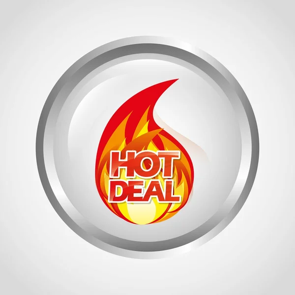 Hot deal, sale design — Stock Vector