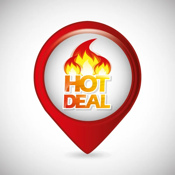 Hot deal, sale design — Stock Vector