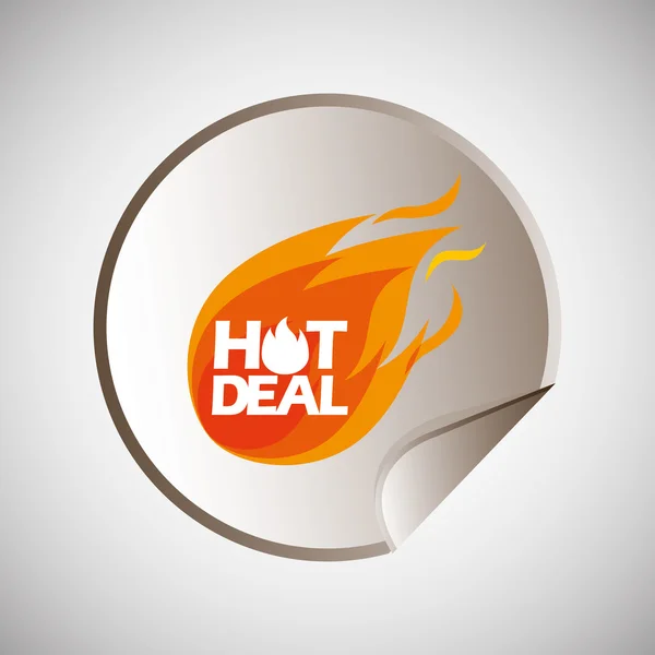 Hot deal, sale design — Stock Vector