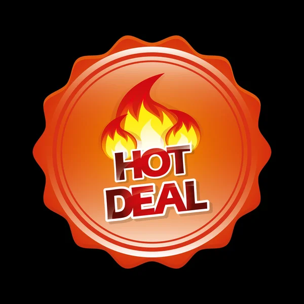 Hot deal, design de venda — Vetor de Stock