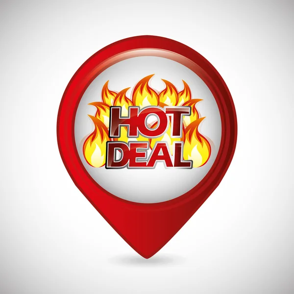 Hot deal, design de venda — Vetor de Stock