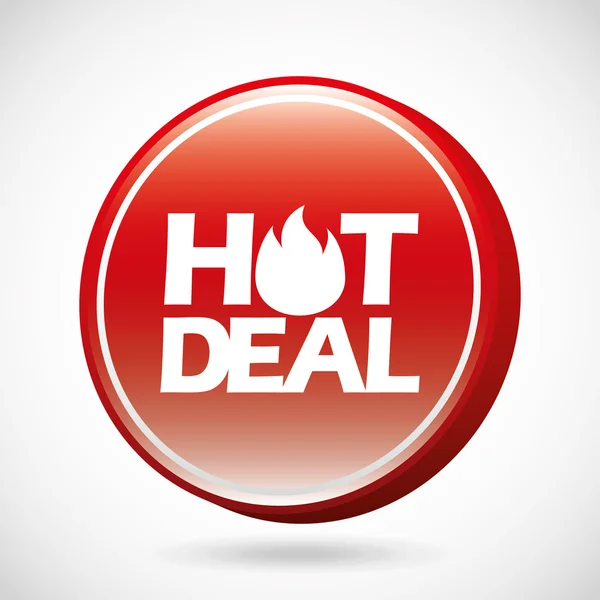 Hot deal, design de venda — Vetor de Stock