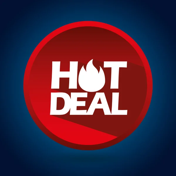 Hot deal, design de venda — Vetor de Stock