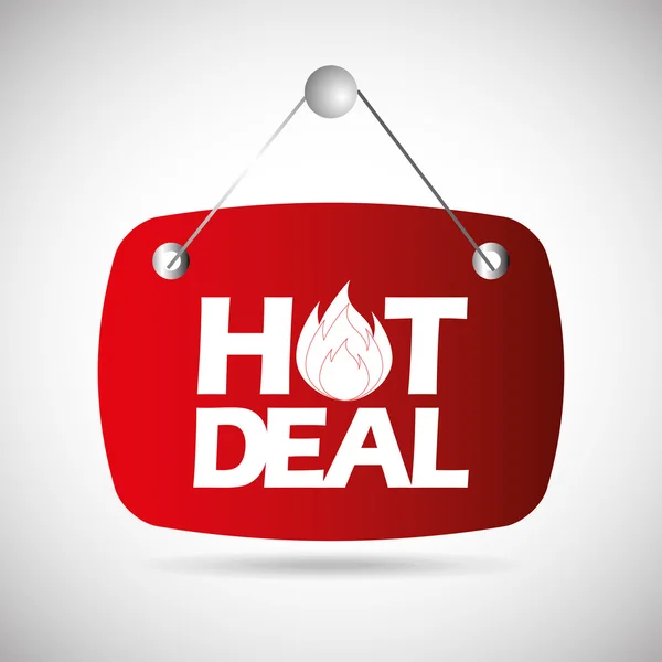 Hot deal, design de venda — Vetor de Stock