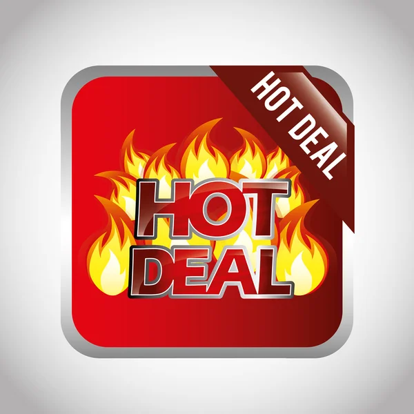 Hot deal, sale design — Stock Vector