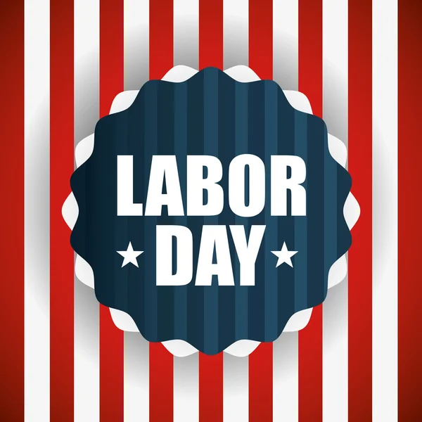 Labor day, holiday design — Stock Vector