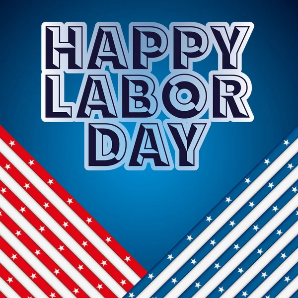 Labor day, holiday design — Stock Vector