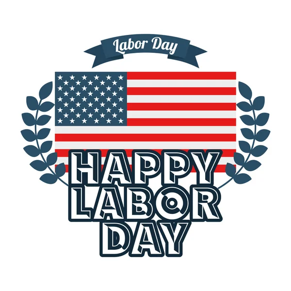 Labor day, holiday design — Stock Vector