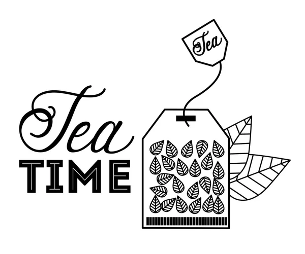 Delizioso tè, bere design — Vettoriale Stock
