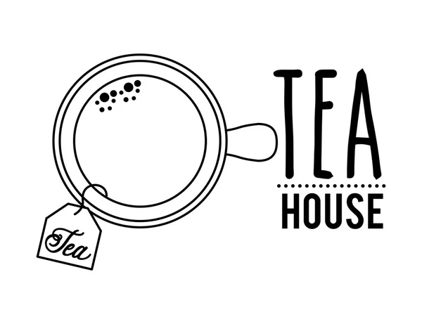 Lezzetli çay, içki tasarım — Stok Vektör