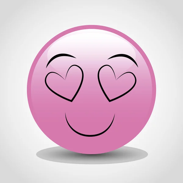 Emoticon icono — Vector de stock