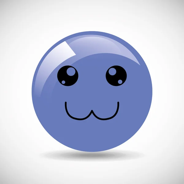 Emoticon icono — Vector de stock
