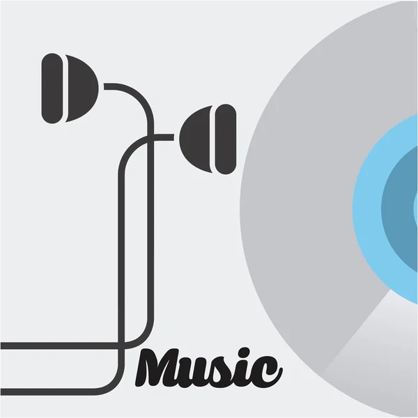 Muziek levensstijl — Stockvector