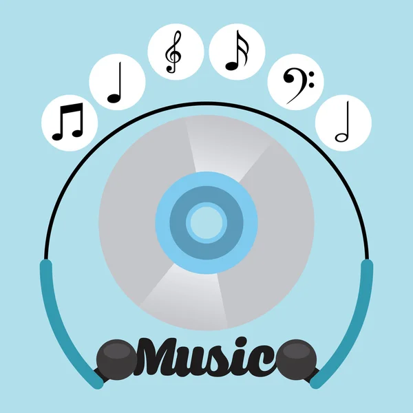 Música estilo de vida — Vector de stock