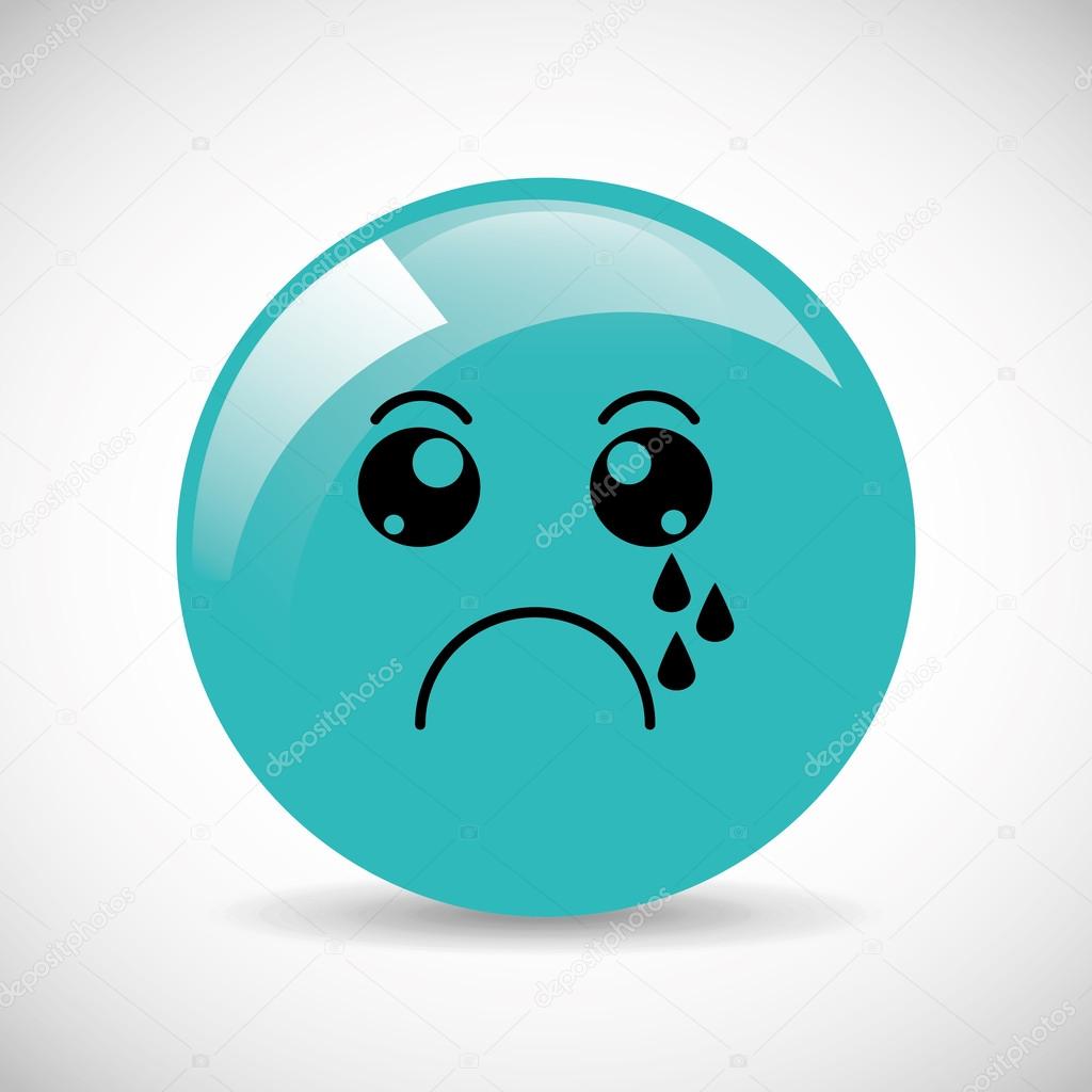 Emoticon, icono de la cara triste 2024