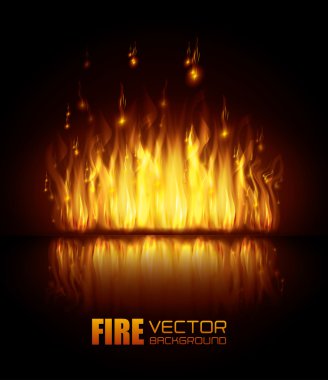 Yangın dijital tasarım.