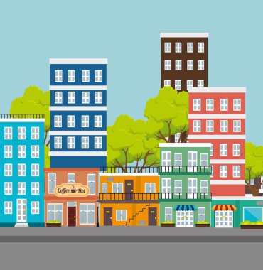 Şehir kentsel tasarım.