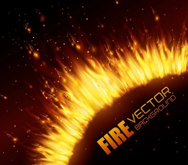 Conception numérique incendie . — Image vectorielle