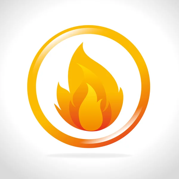 Feuer digitales Design. — Stockvektor