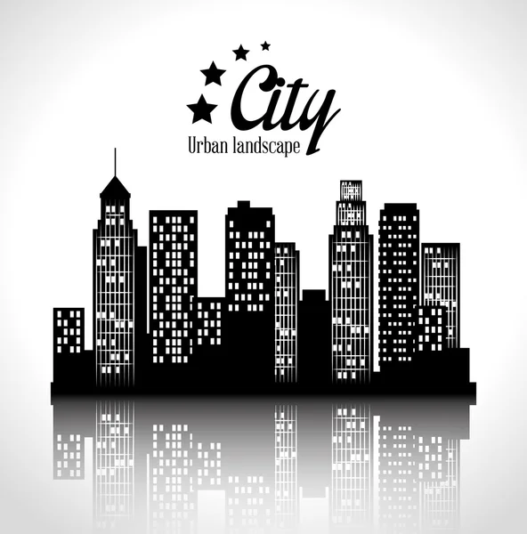 Ciudad diseño urbano . — Vector de stock