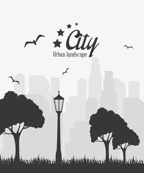 Ciudad diseño urbano . — Vector de stock