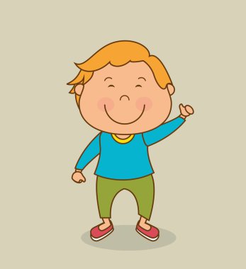 Mutlu çocuk tasarımı.