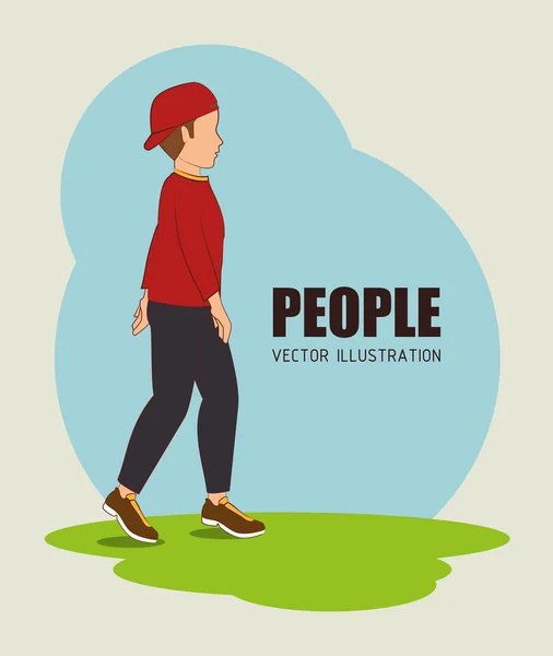 People digital design. — Stock Vector