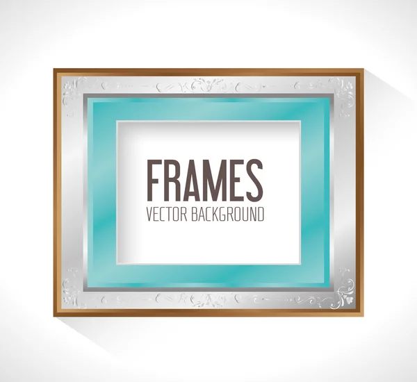 Frame kaart ontwerp. — Stockvector