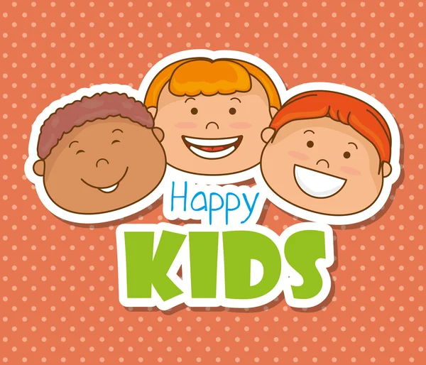 Happy kids design. — Stock Vector