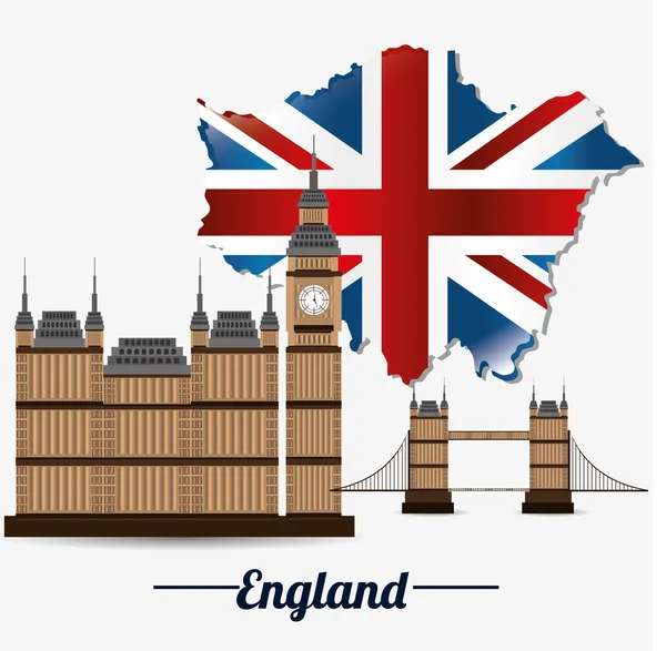 Regno Unito Londra design . — Vettoriale Stock