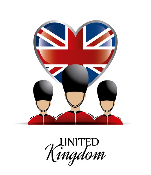 Egyesült Királyság London design. — Stock Vector