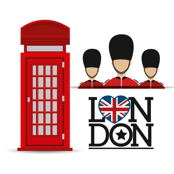 Regno Unito Londra design . — Vettoriale Stock