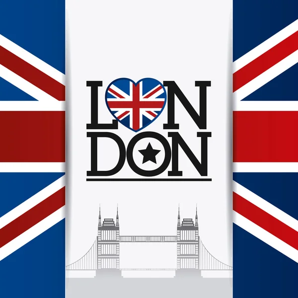 Egyesült Királyság London design. — Stock Vector