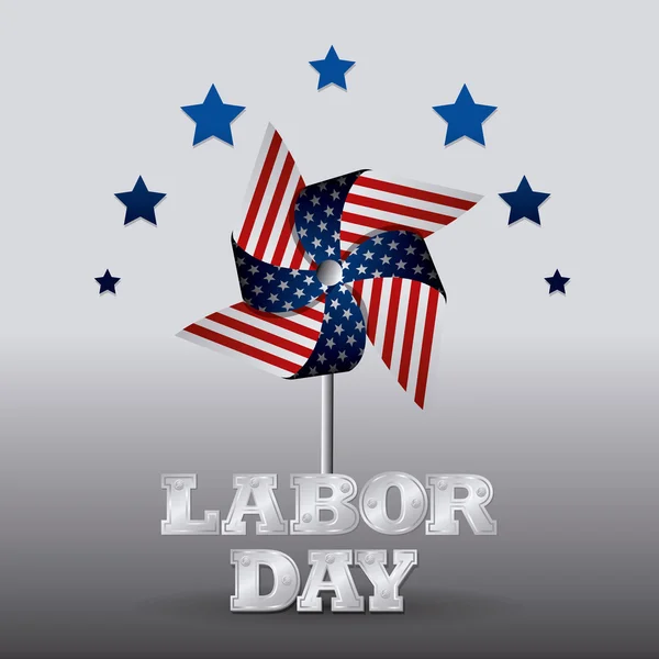 Happy labor day design. — Stock Vector